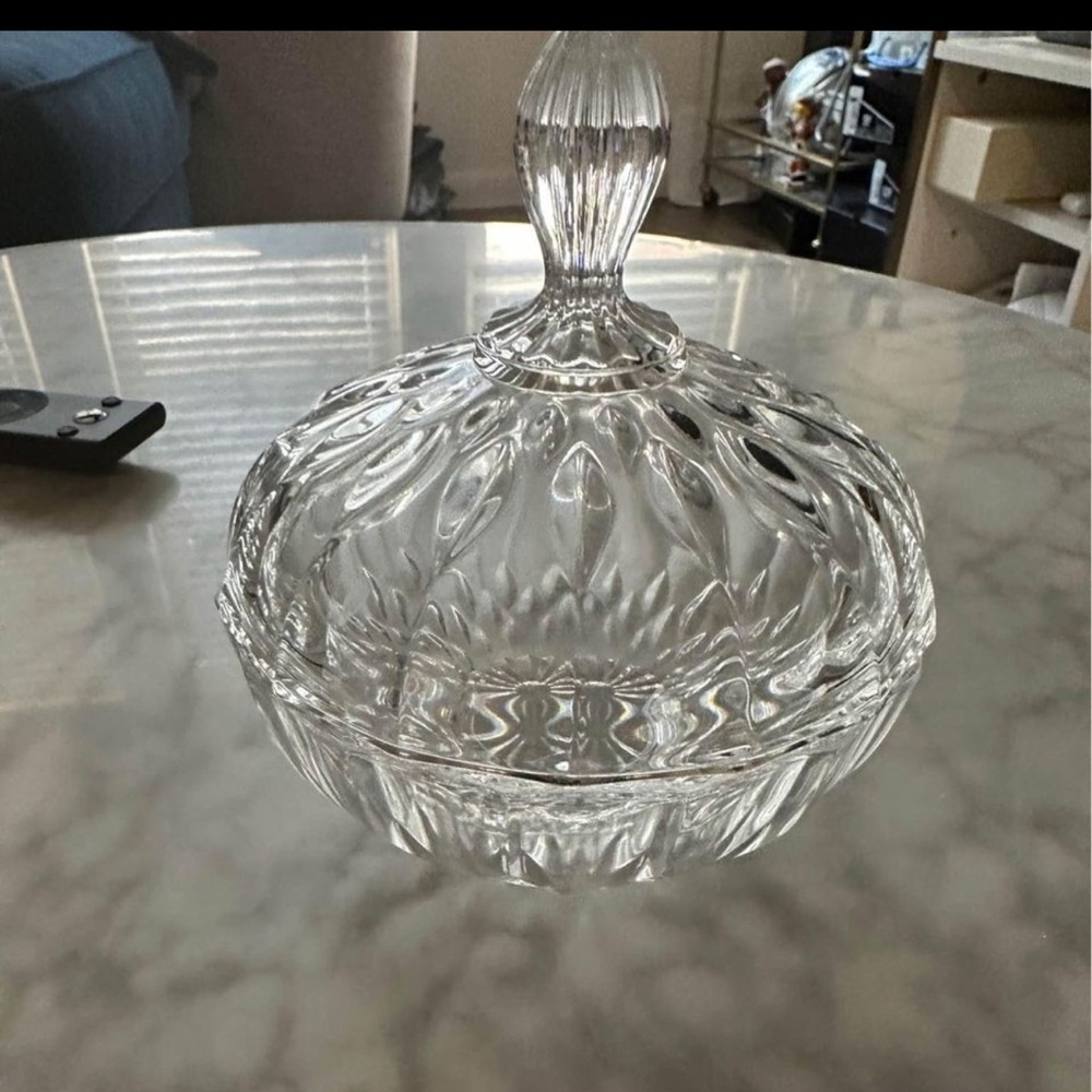 Antique Glass Candy Bowl